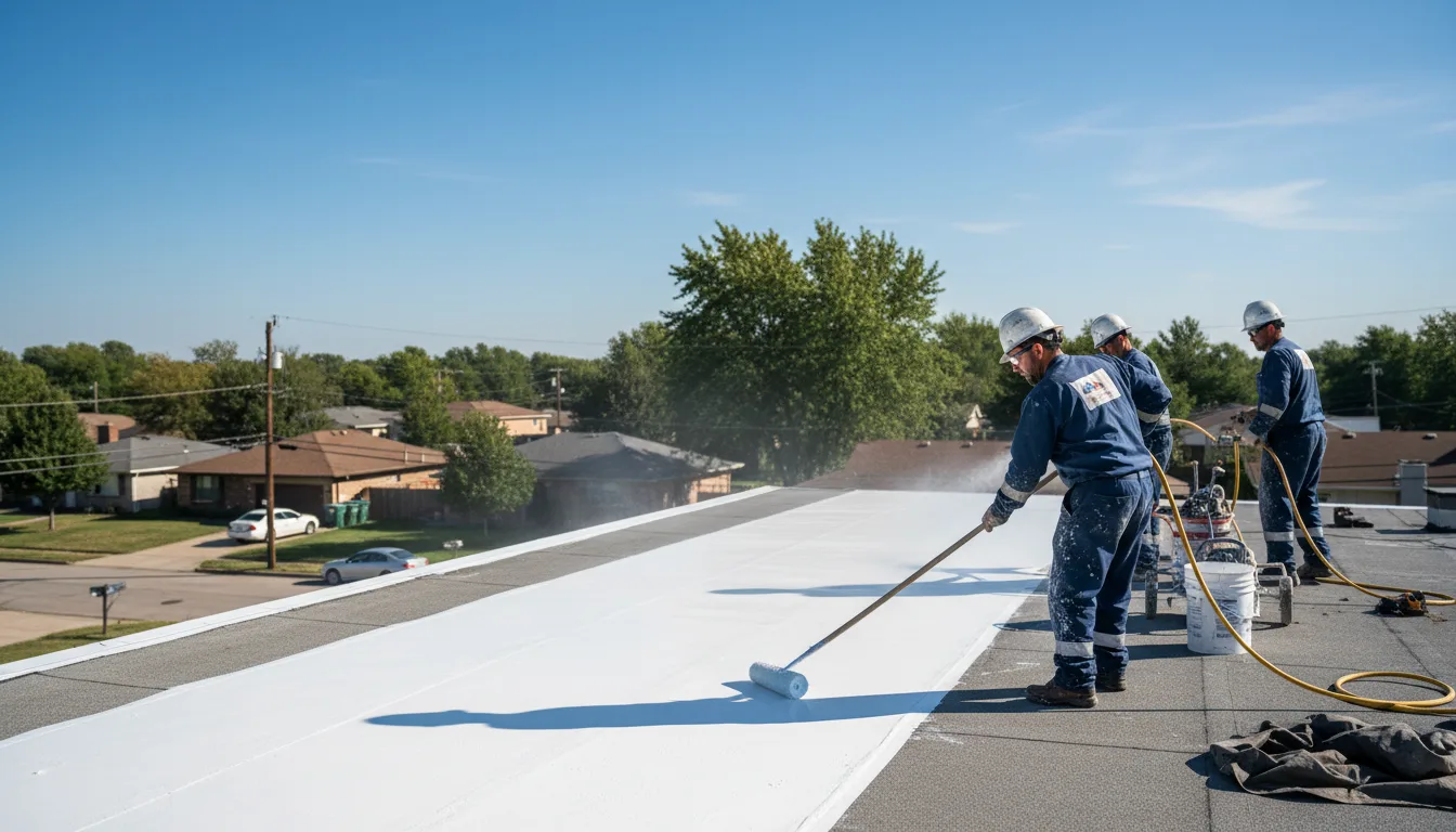 Commercial roof coating in Zionsville, IN near me